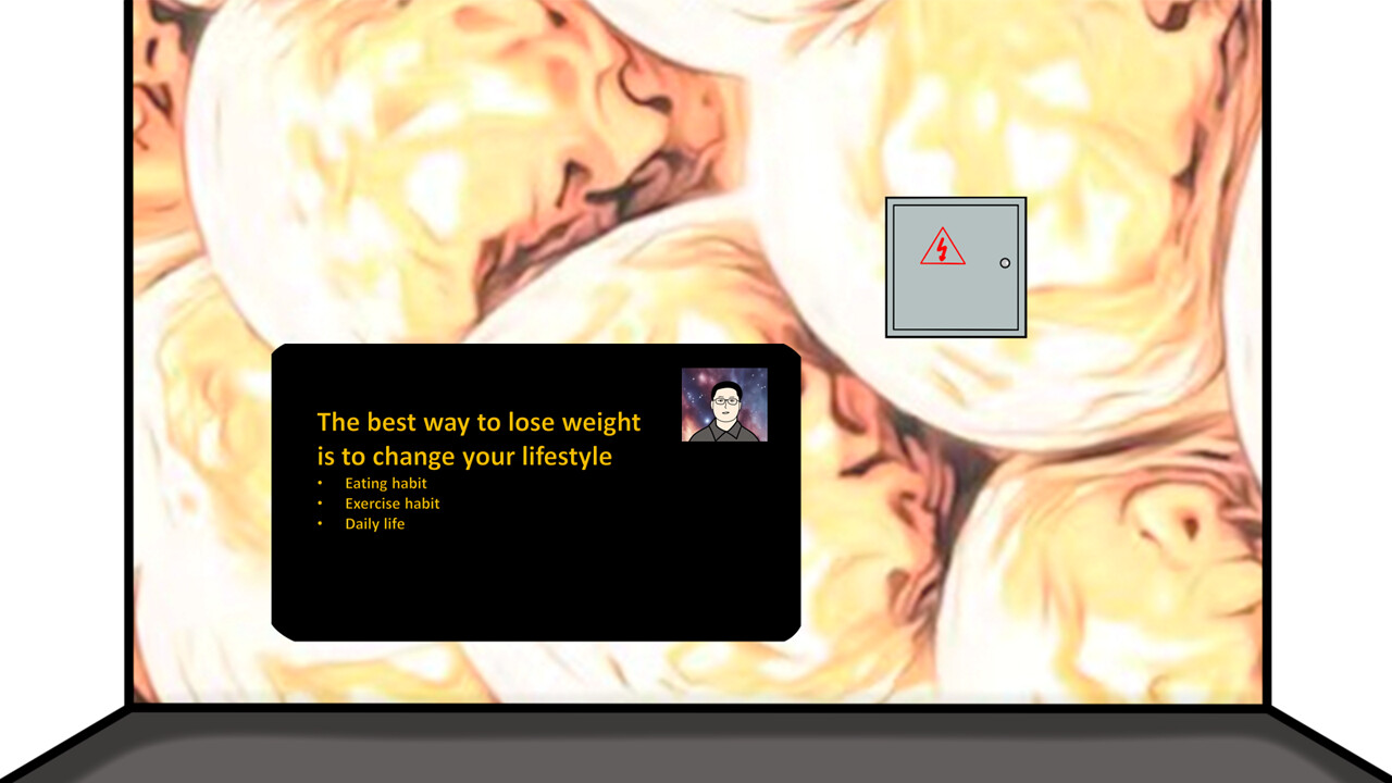 #2. Simulator Of A Person Who Is Taking Online Course To Study How To Lose Weight (Steam) Bởi: HaoHao Games