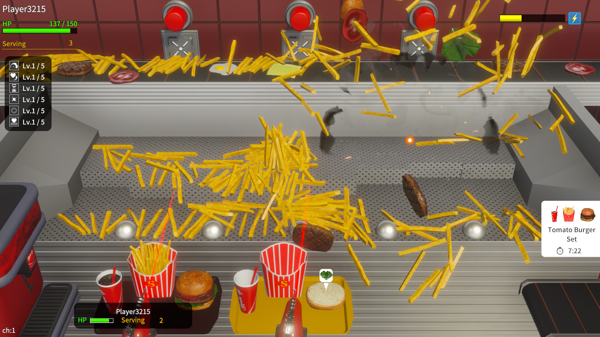 Скриншот French Fries Pusher Friends — кадр 3