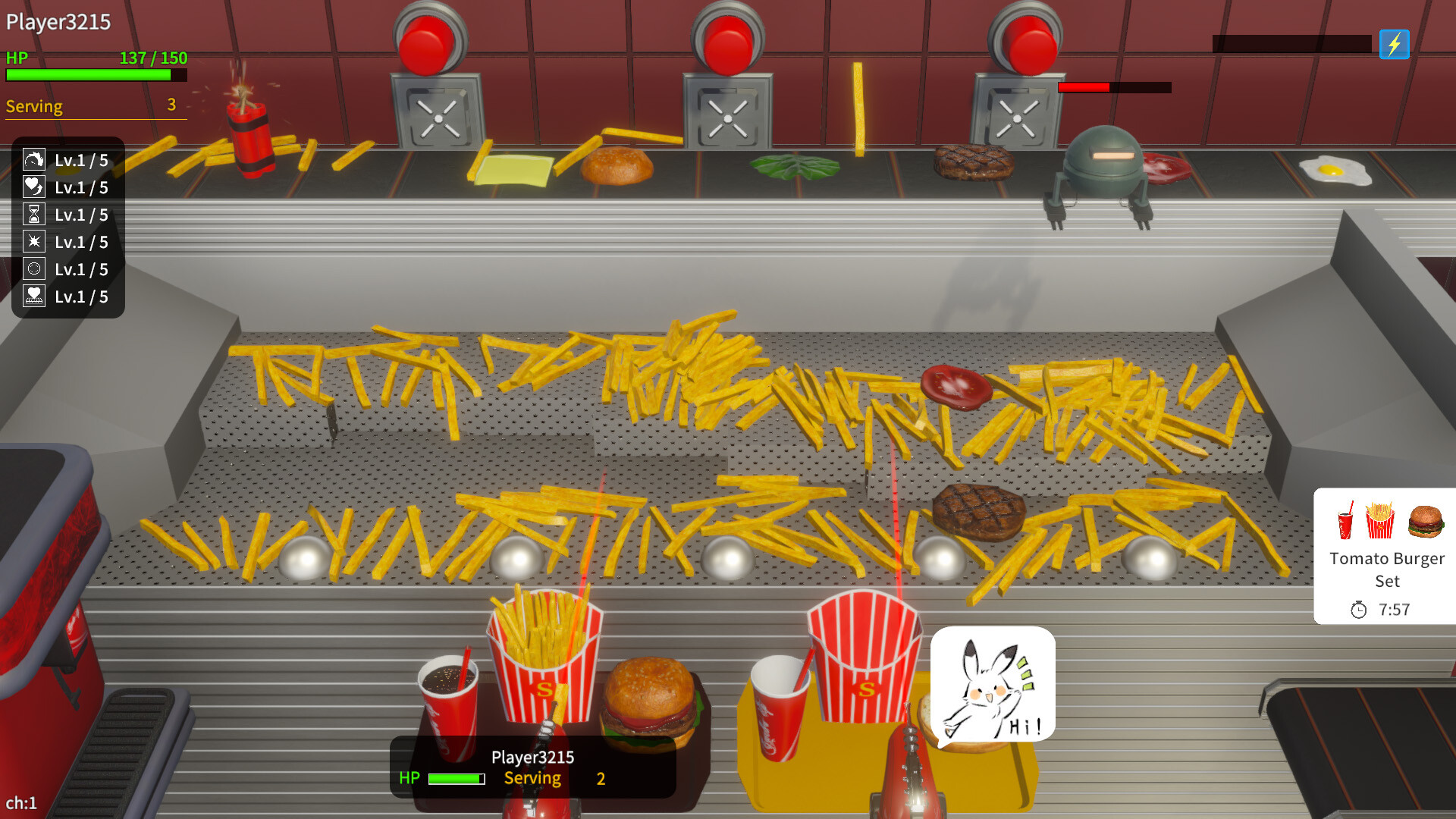 Скриншот French Fries Pusher Friends — кадр 2