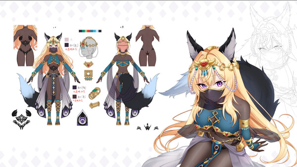 The Arrogant Kaiju Princess and The Detective Servant Artbook