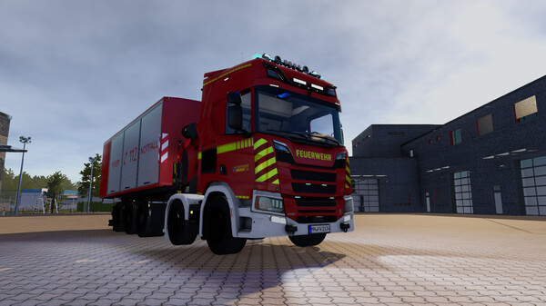 Скриншот из Notruf 112 - Die Feuerwehr Simulation 2: WLF - Das Wechselladerfahrzeug
