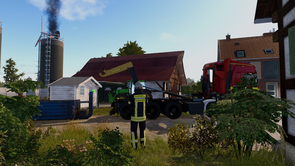 Скриншот из Notruf 112 - Die Feuerwehr Simulation 2: WLF - Das Wechselladerfahrzeug