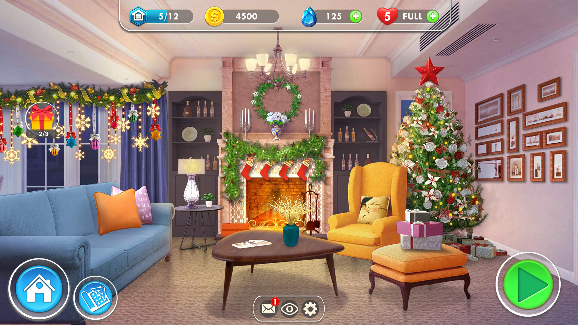 Home Designer Blast - Ryan's Christmas Living Room Featured Screenshot #1