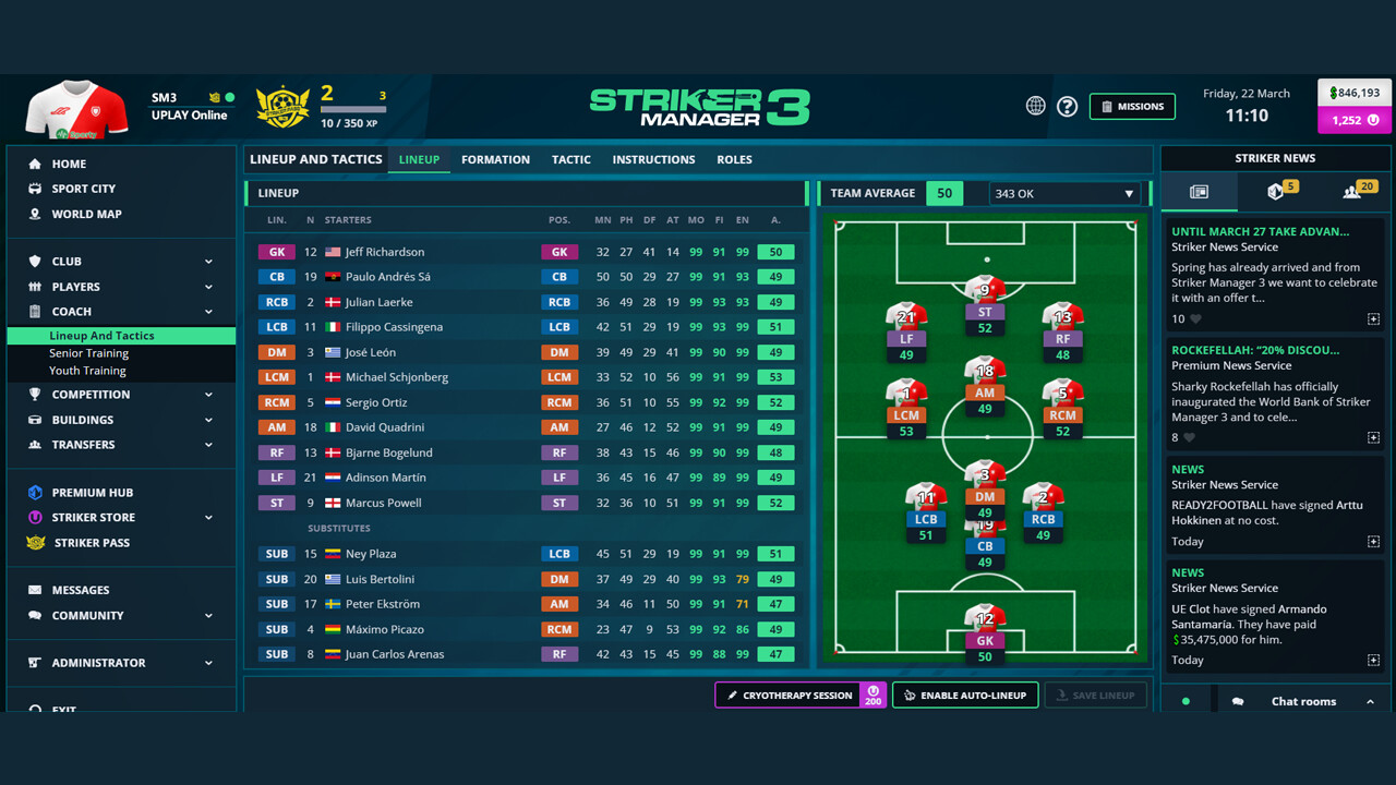 Striker Manager 3 screenshot #2