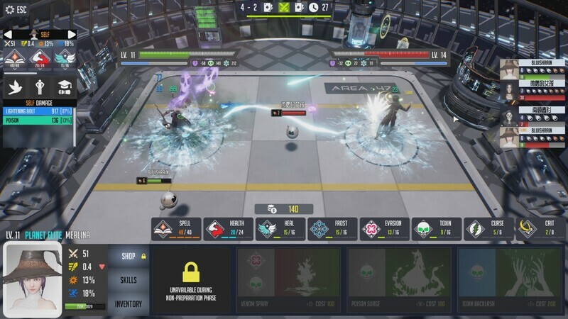 screenshot of Alpha League Playtest 1