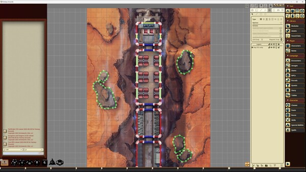 Fantasy Grounds - Starfinder RPG - Starfinder Flip-Mat - Grav Trains