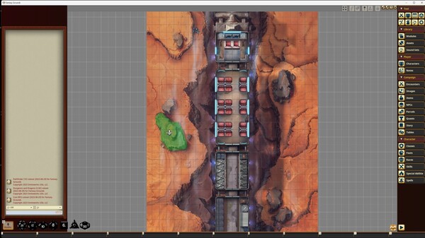 Fantasy Grounds - Starfinder RPG - Starfinder Flip-Mat - Grav Trains