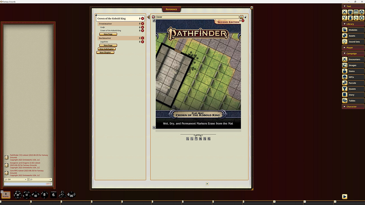 Fantasy Grounds - Pathfinder RPG - Pathfinder Flip-Mat - Crown of the Kobold Kingのスクリーンショット 1
