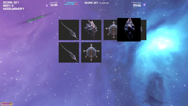 Screenshot 3 of Space Memory TDG - more gameplay footage