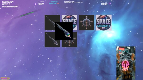 Screenshot 2 of Space Memory TDG - additional gameplay view