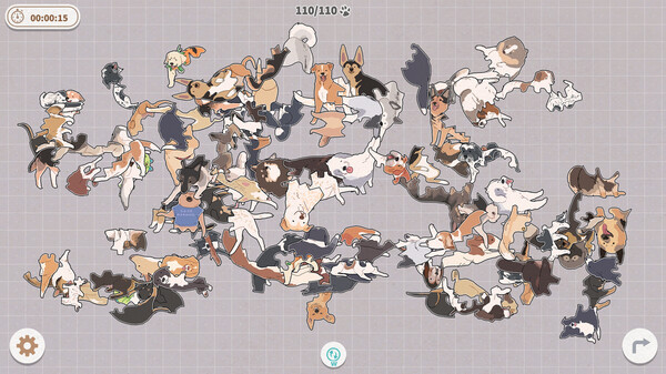 Скриншот 2 из игры Dogs Huddled Together 挤在一起的狗狗们