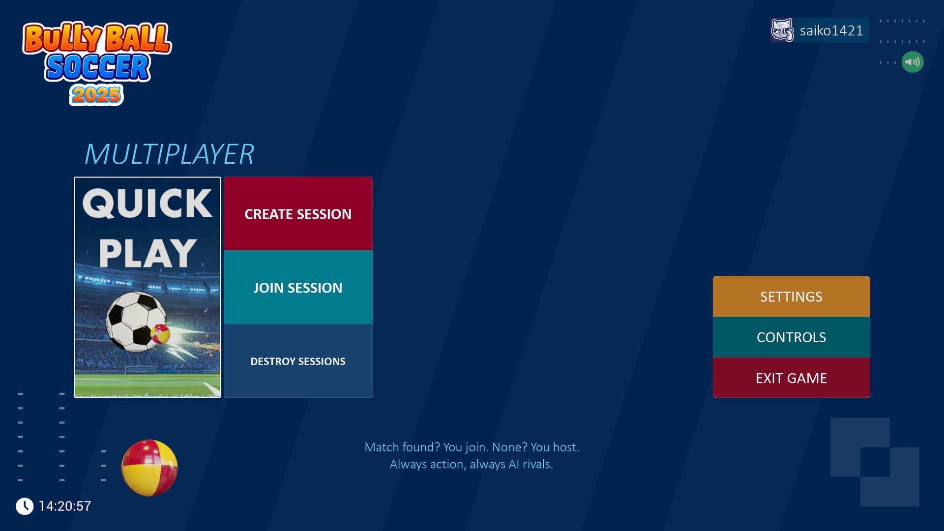 Bully Ball Soccer screenshot #1