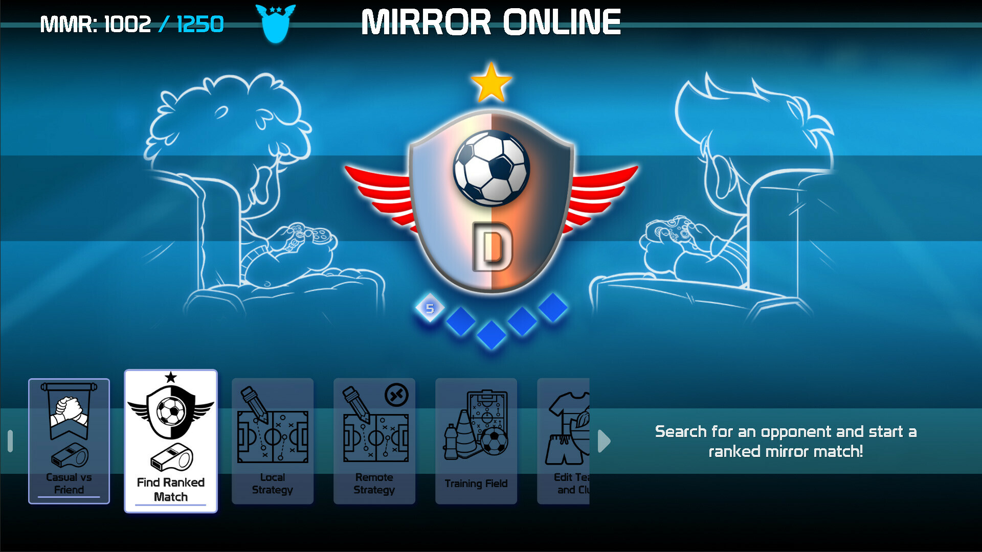 #4. Charrua Soccer - Mirror Edition (Steam) 由: BATOVI Games