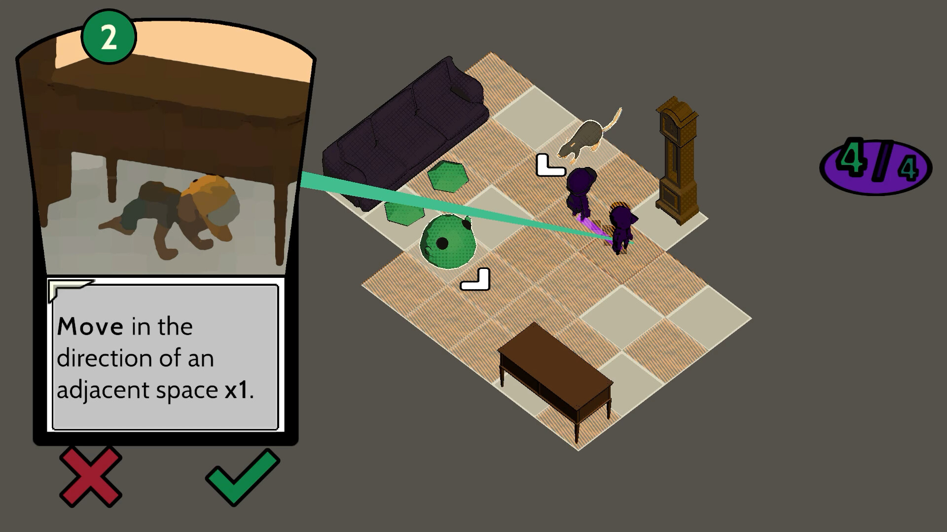 Screenshot of Scarred Mansion.