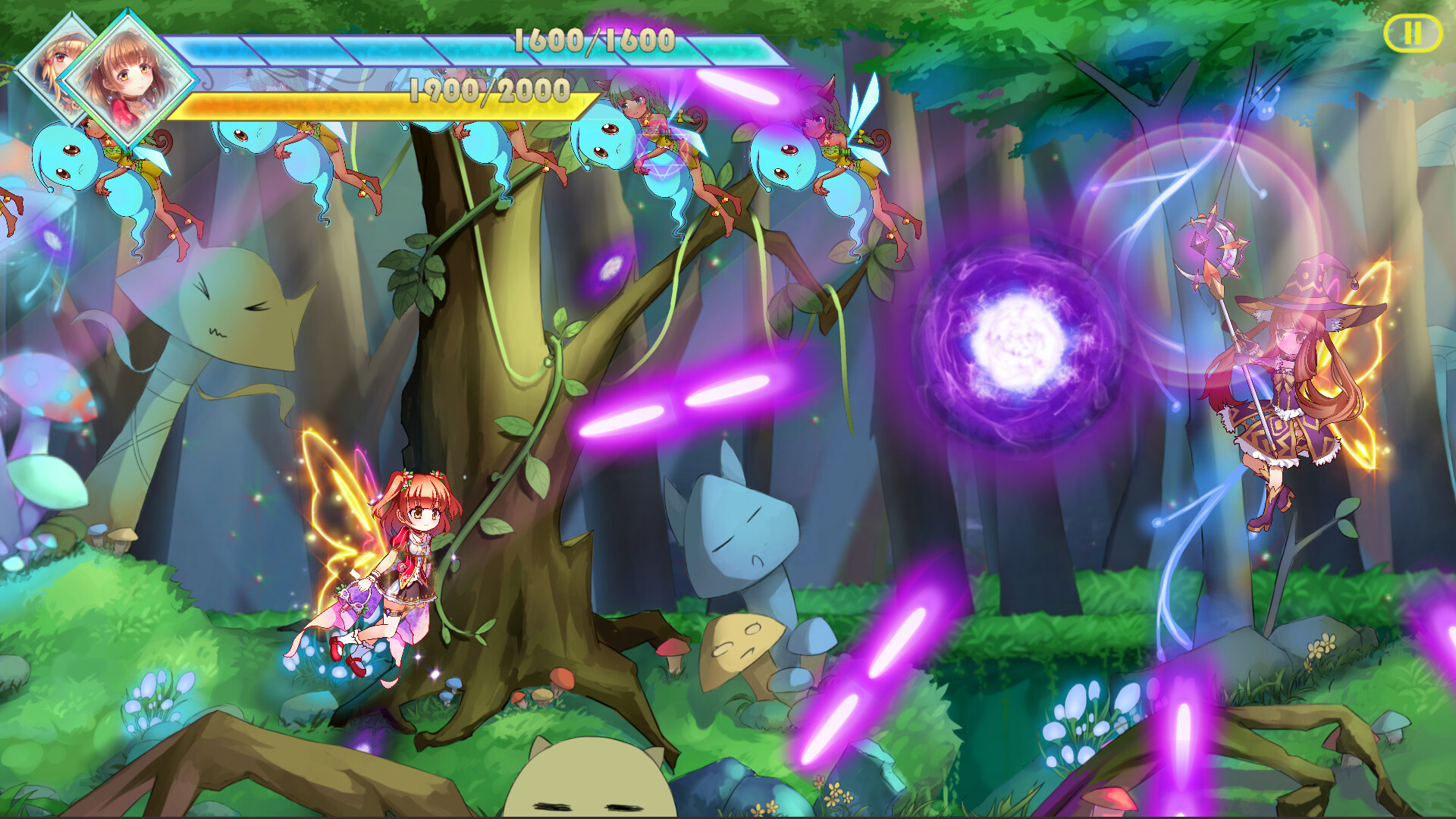 screenshot of 魔法少女★シューティング！！ 1