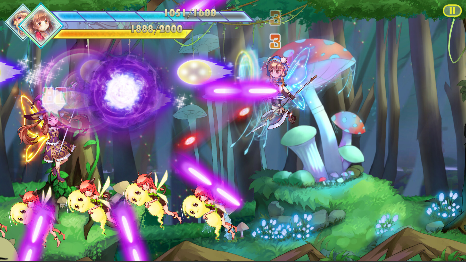 screenshot of 魔法少女★シューティング！！ 2