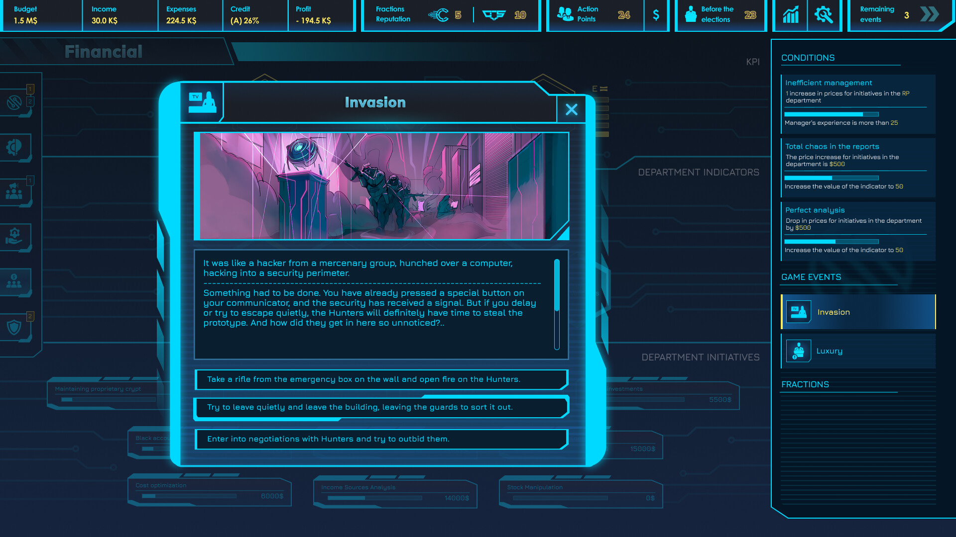 CEO Sim: Cyberpunk screenshot #5