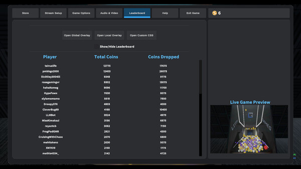 Screenshot z Coin Pusher Live
