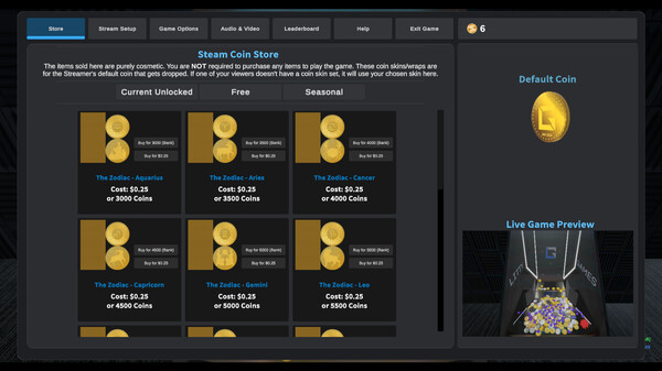 Screenshot z Coin Pusher Live