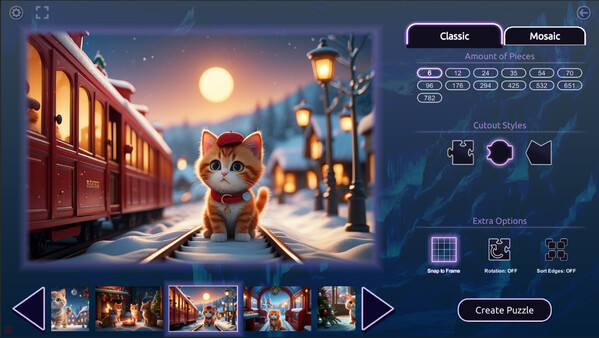 Master of Pieces © Jigsaw Puzzles - Cat Family Christmas