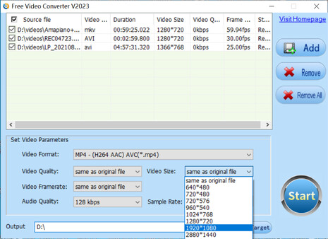 Free Video Converter screenshot 4