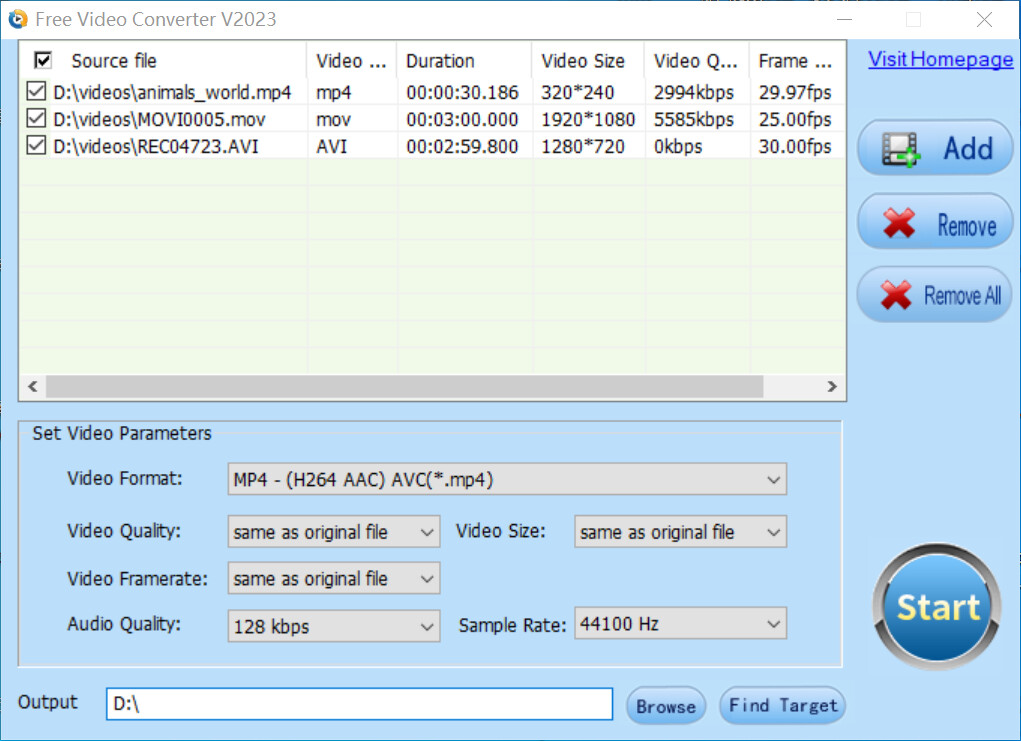 Free Video Converter screenshot 2
