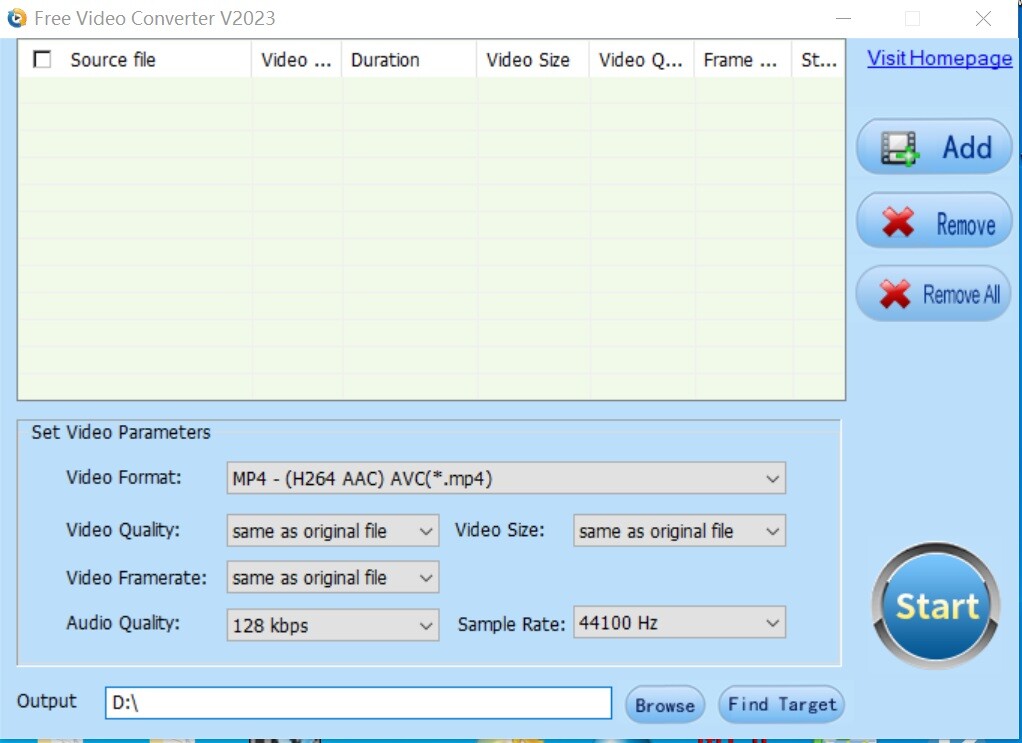 Free Video Converter screenshot 1
