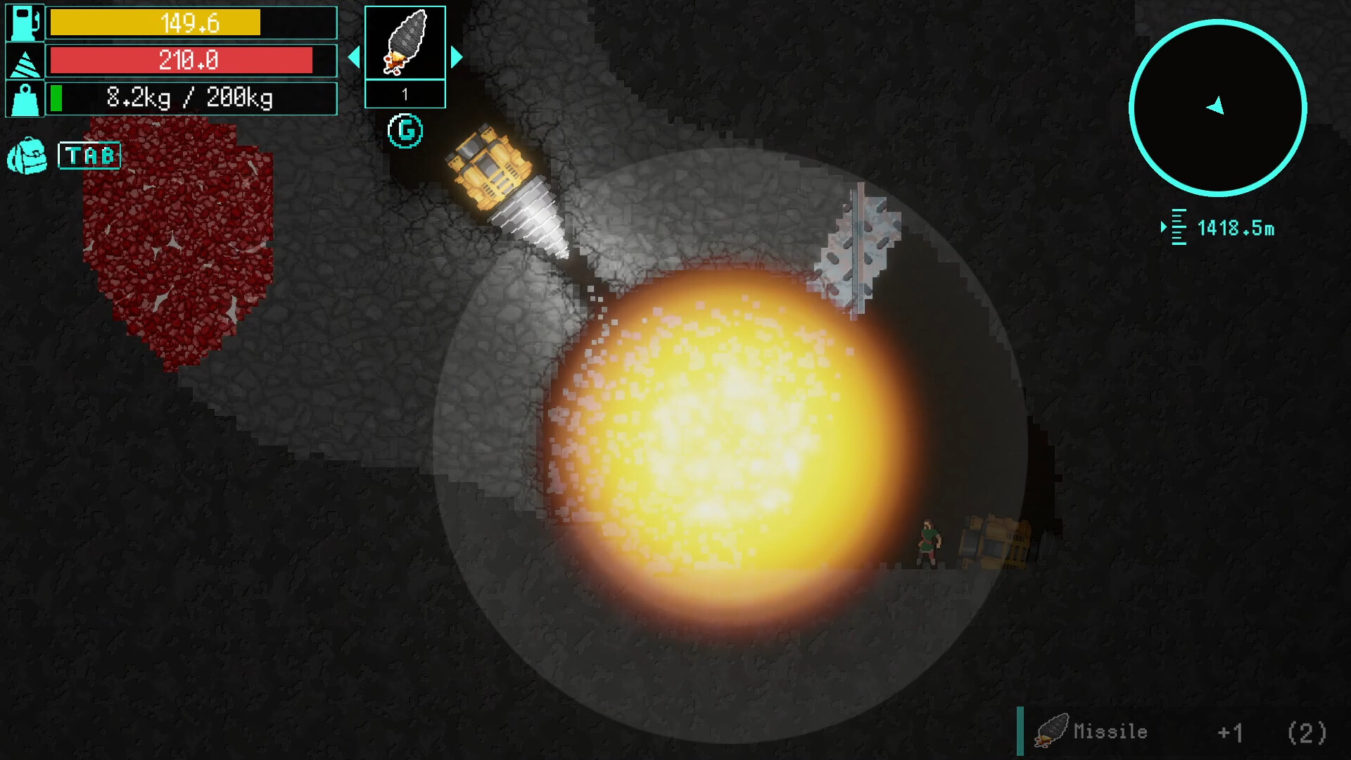 #2. Underminer (Steam) 由: Jungle Game Lab