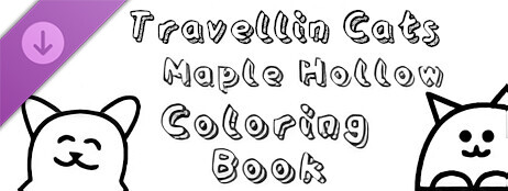 Travellin Cats in Maple Hollow - Coloring Book cover art