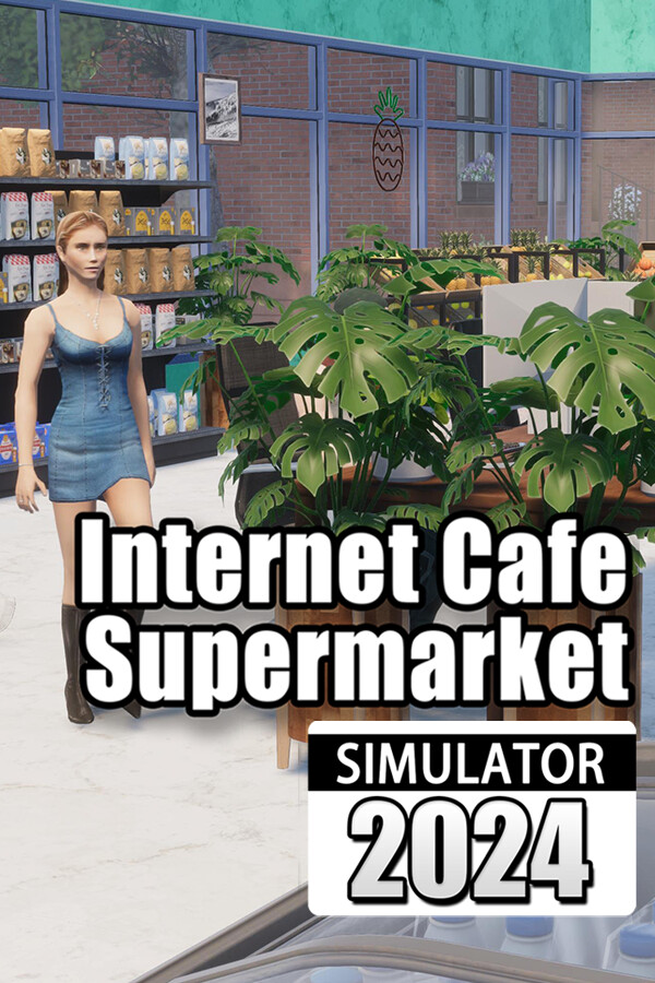 Capa de Supermarket & Internet Cafe Simulator