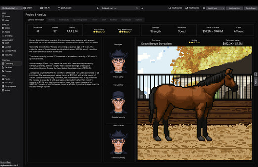 Horse Racing Manager game for Linux 1
