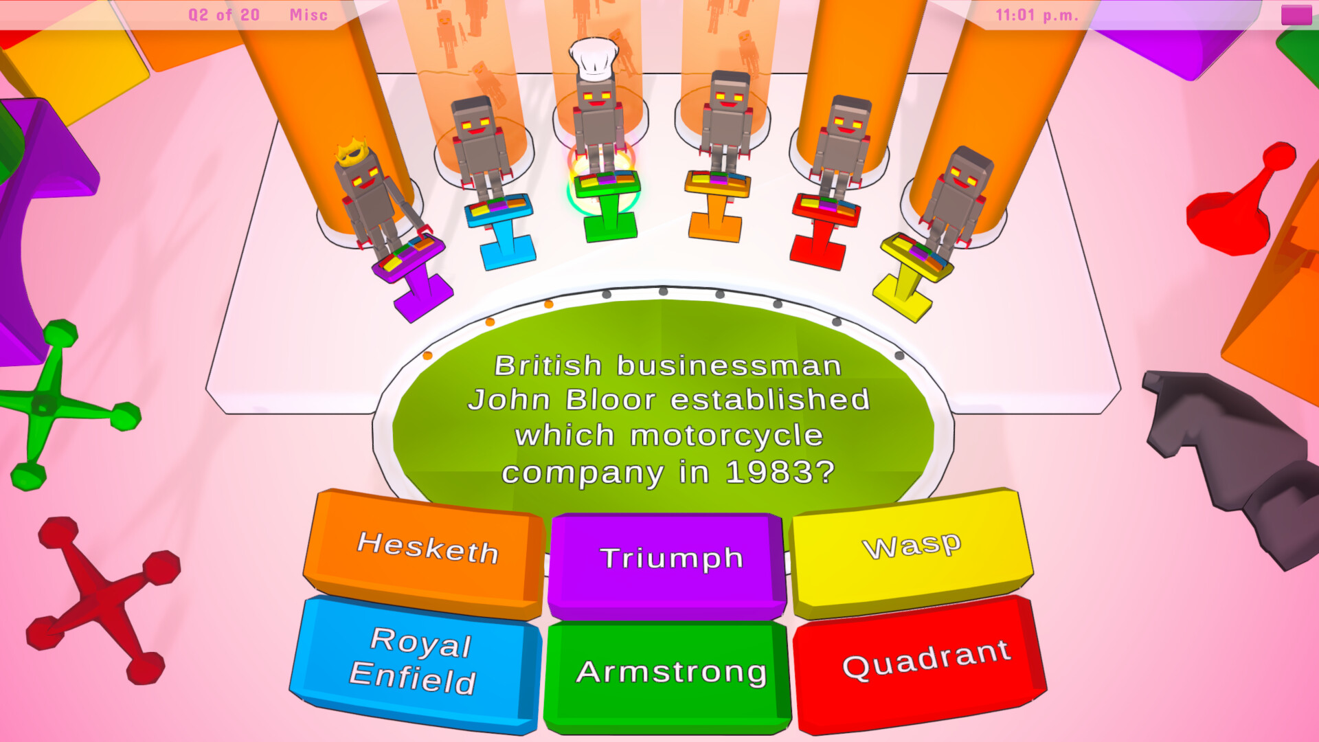 #3. Robot Trivia Funtime (Steam) 由: Silicon Kiwi