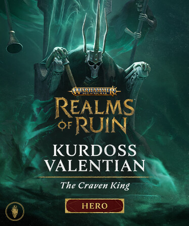 Warhammer Age of Sigmar: Realms of Ruin - Kurdoss Valentian, The Craven King