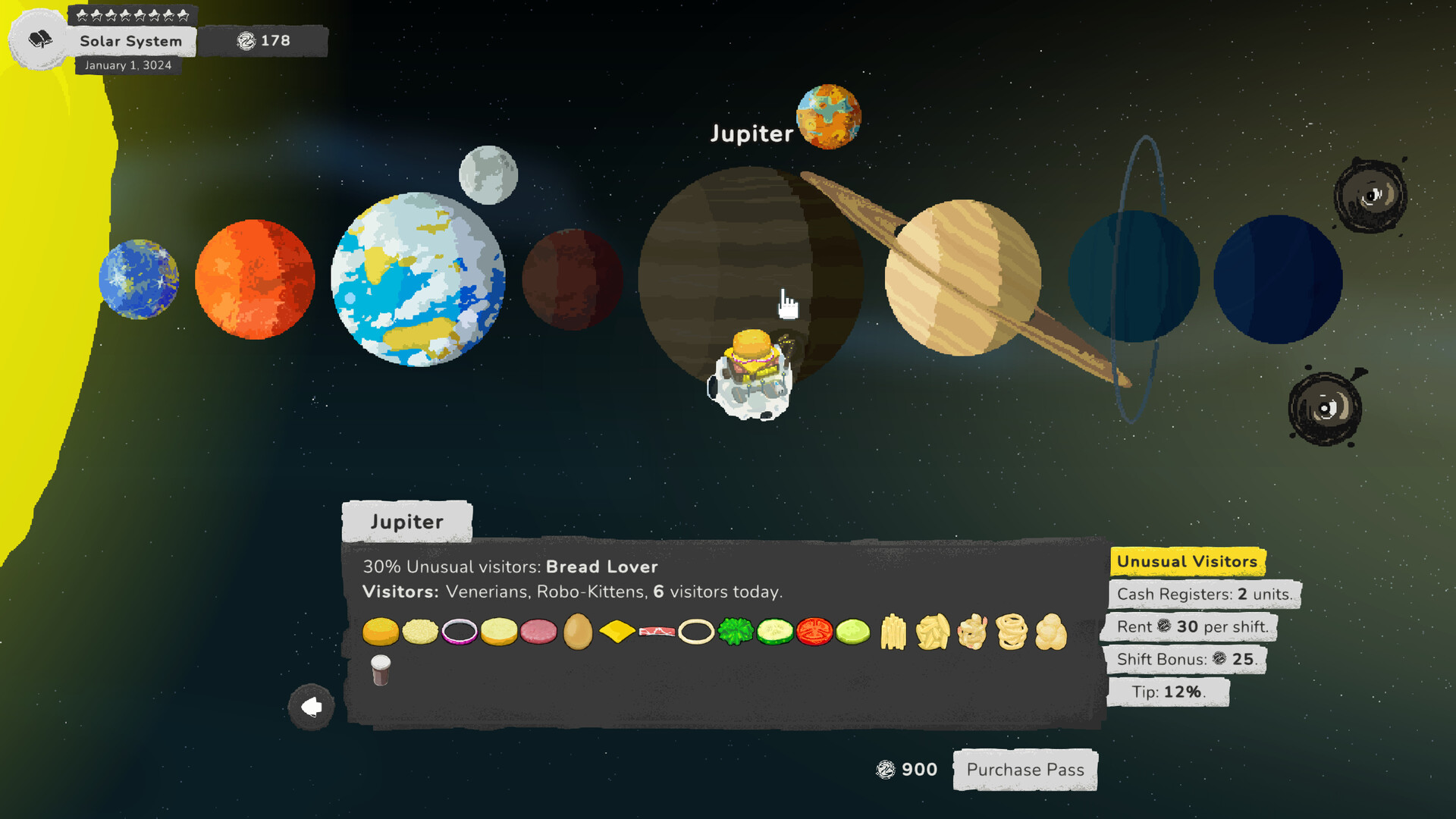 Galaxy Burger gameplay screenshot 5