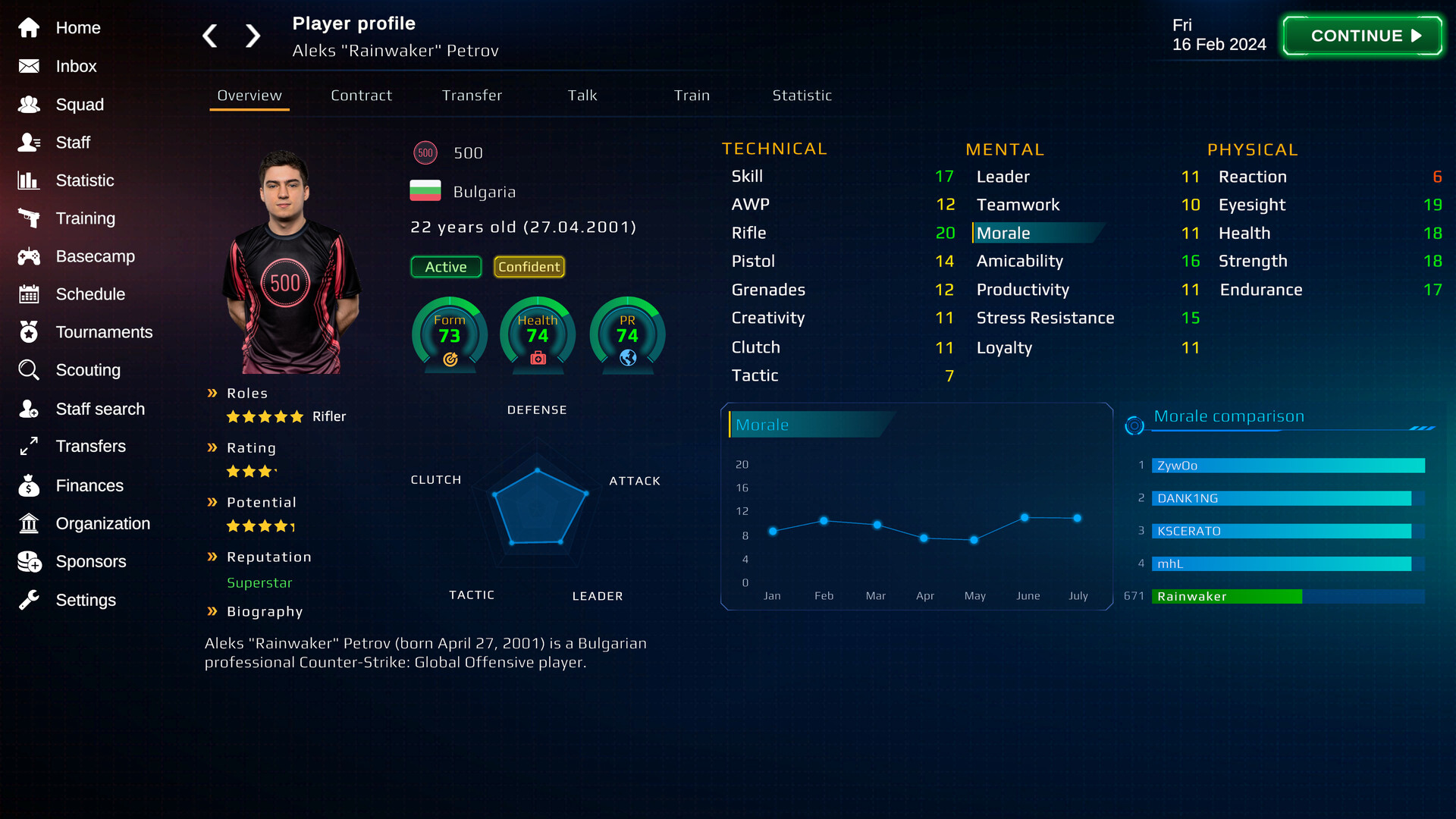 screenshot of Esports Manager 2025 1