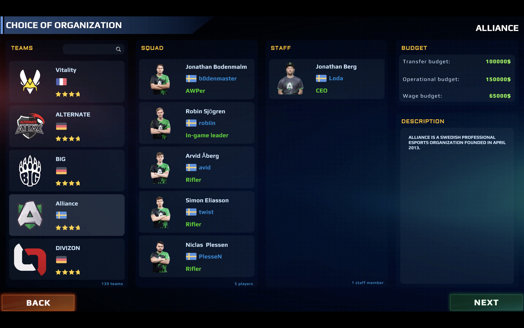 screenshot of Esports Manager 2025 12