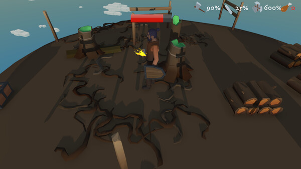 Screenshot z Skybound: Card Survival