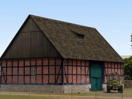 Screenshot z Railroad X : Modelset 1 - Railstation, Houses, Barn Screenshot z Railroad X : Modelset 1 - Railstation, Houses, Barn