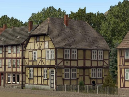 Screenshot z Railroad X : Modelset 1 - Railstation, Houses, Barn Screenshot z Railroad X : Modelset 1 - Railstation, Houses, Barn