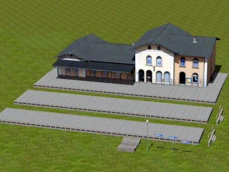 Screenshot z Railroad X : Modelset 1 - Railstation, Houses, Barn Screenshot z Railroad X : Modelset 1 - Railstation, Houses, Barn