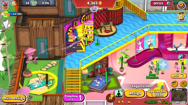 Voyeur Villa - Harem Manager scene