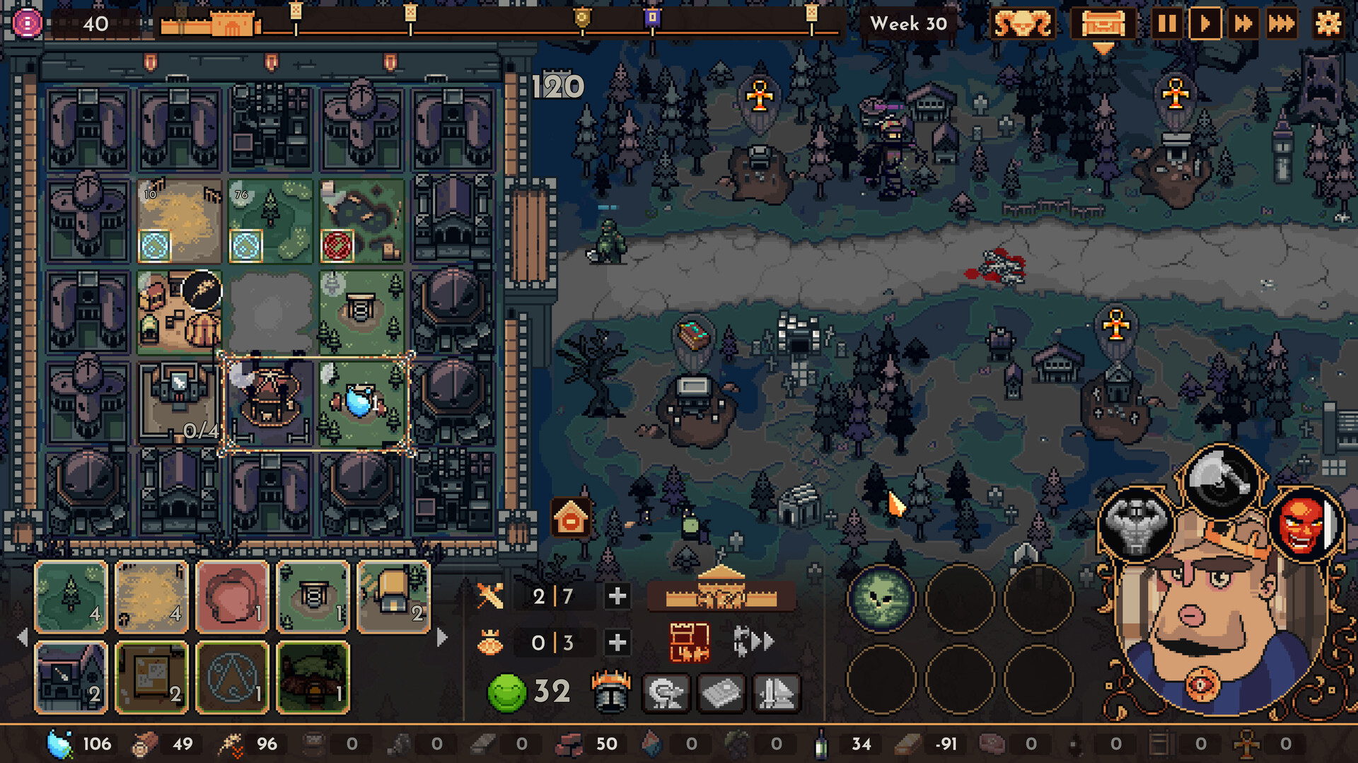 1 геймплей игры The King is Watching ru
