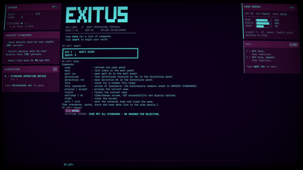 Exitus Screenshot