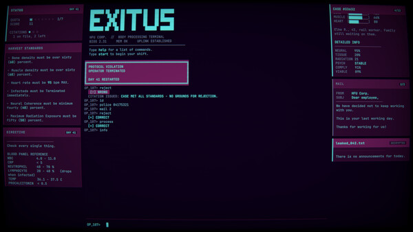 Exitus Screenshot