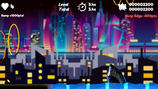 Screenshot of BMX Gravel gameplay showing in-action mechanics