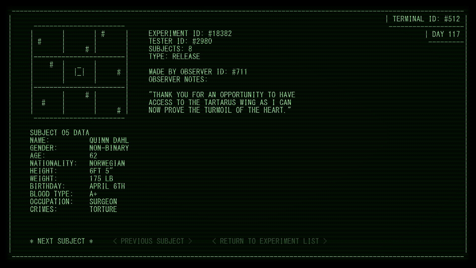 Second Thoughts: Terminal screenshot #5