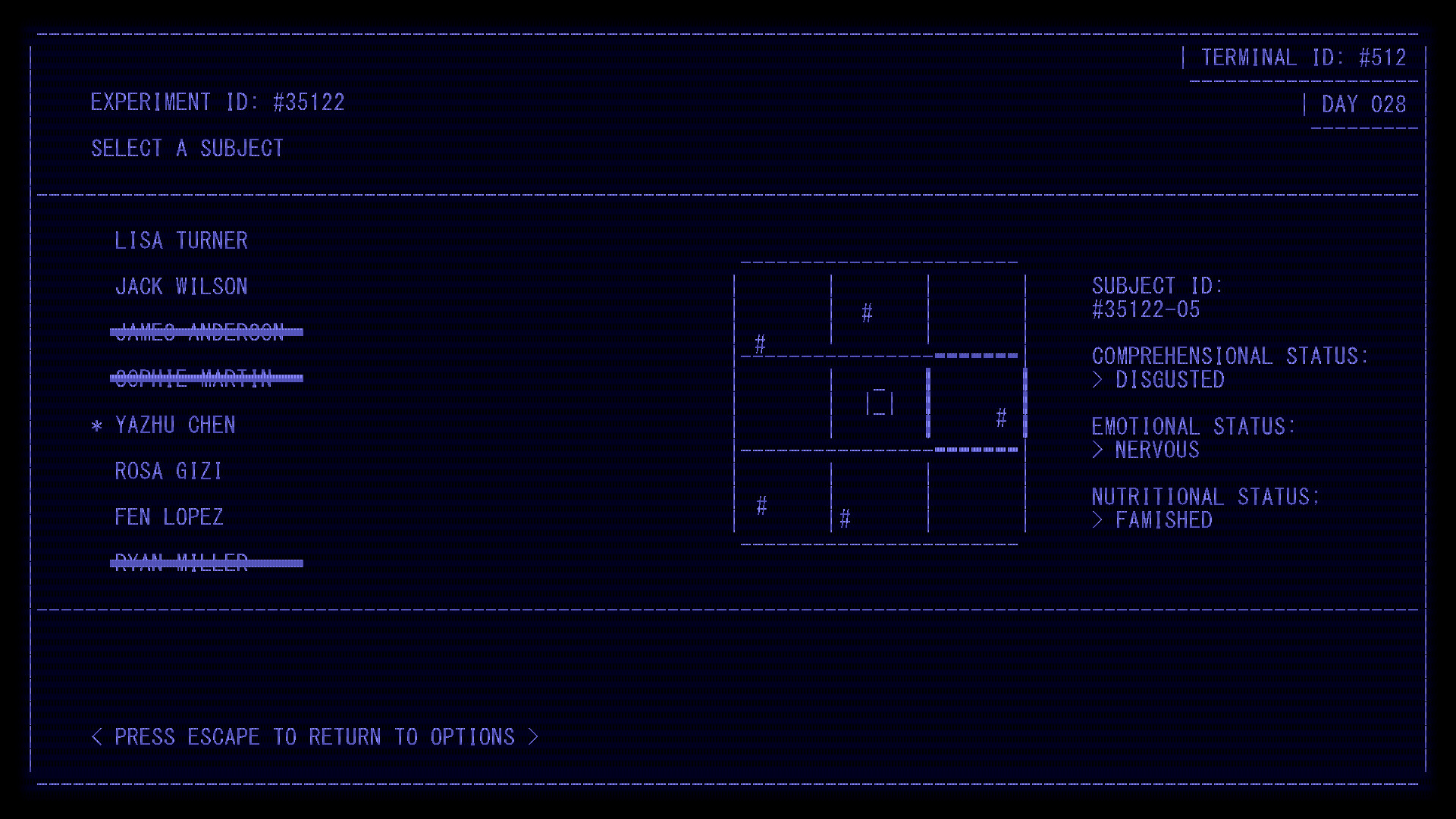 Second Thoughts: Terminal screenshot #2