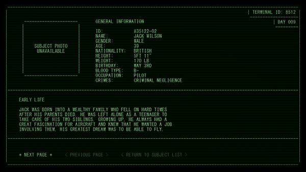 Second Thoughts: Terminal screenshot 1