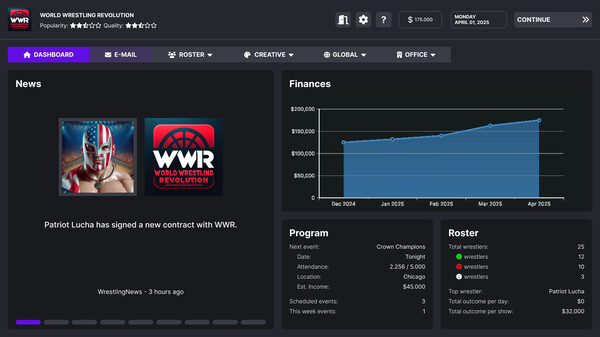 Pro Wrestling Manager screenshot 2
