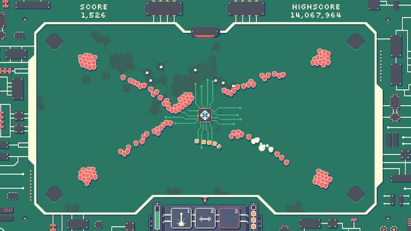 Screenshot of Core Breach gameplay showing in-action mechanics